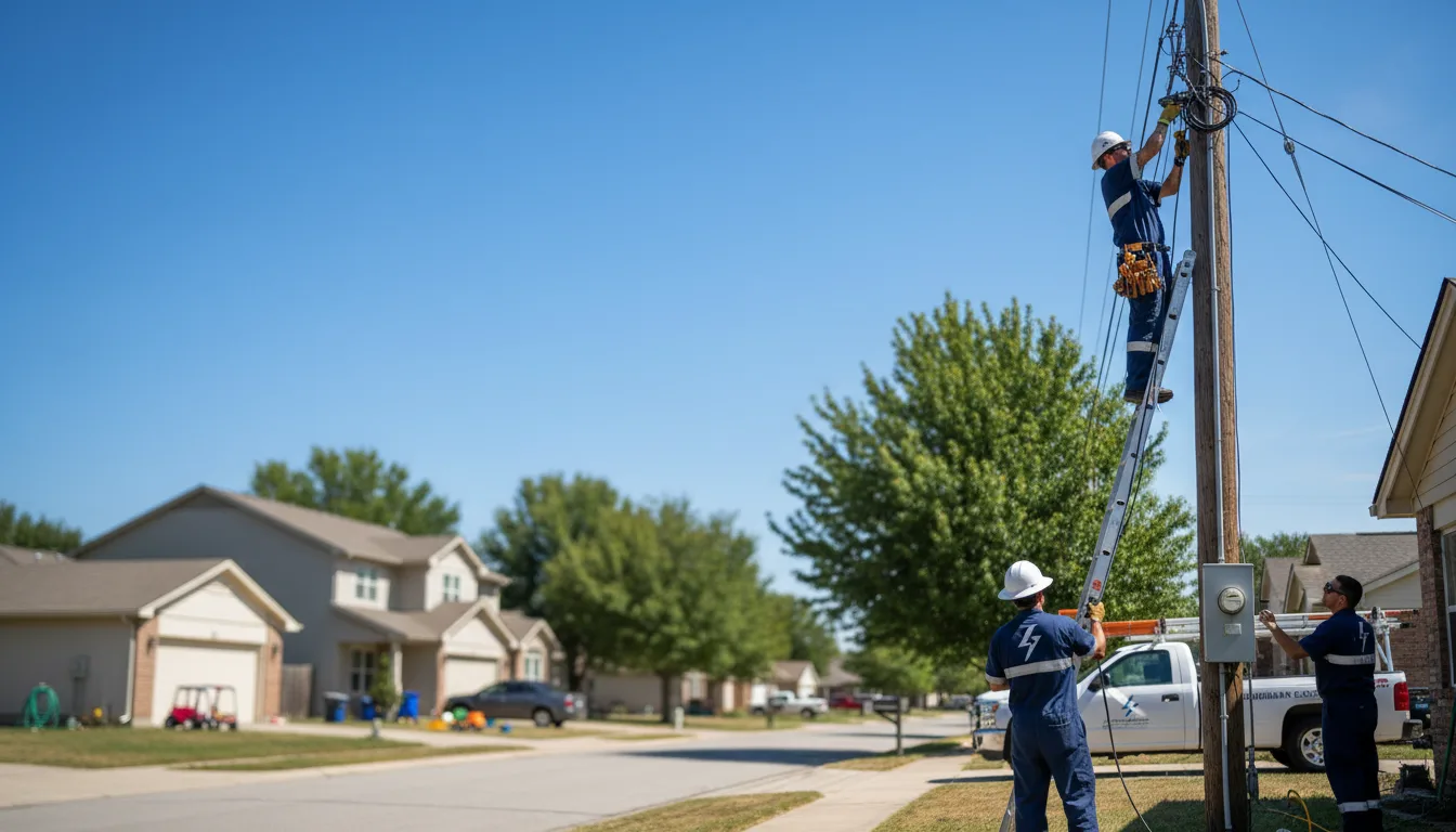 Residential electrician providing installation services in Jewett, OH